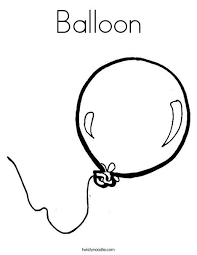 5 Balloons Clipart Black And White Balloon Coloring Page From Twistynoodle Com Birthday Balloons 30th Birthday Balloons Coloring Pages