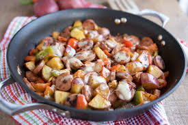 Jul 22, 2020 · 1 cooking sausage in the oven. Cheesy Smoked Sausage And Red Potato Skillet Meal Produce For Kids