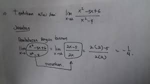 Kumpulan Soal Tentang Limit Fungsi Aljabar Beserta Jawabannya Brainly Co Id