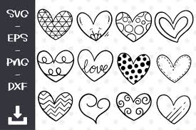 Free hair bows svg templates. Swirly Cute Heart Svg Download Free And Premium Svg Cut Files