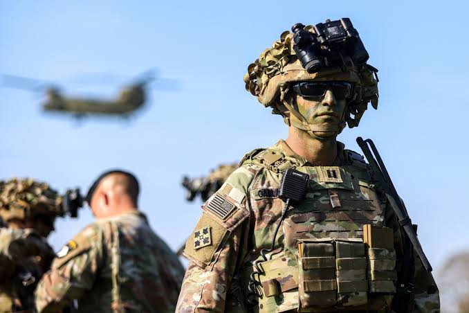U.S. military forces, generada por IA