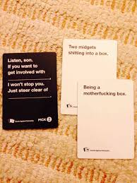 Use a single _ to create a full underlined line. The 21 Worst Cards Against Humanity Cards To Play Around Family
