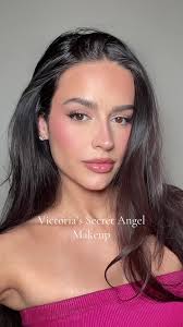 VS angel makeup will always be iconic 💗 @Charlotte Tilbury magic cream,  fair contour wand @Diorbeauty forever skin glow foundation 2N, forever glow  maximizer pink @Armani beauty cheek tint 53 @rhode ...