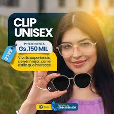 Clip unisex Disfruta la claridad de una mejor visión, con el estilo que te  define. Contáctanos al: 📲 0984 596 409 (Sucursal de San Lorenzo) 📲 0984  688 500 (Sucursal de Carapeguá) #OpticaSolent #Vision #Salud