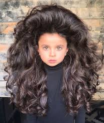Beautiful little girl is very surprised. 5 Year Old Wins The Hearts Of 53k Instagram Followers With Her Huge Hair But Some People Are Concerned Bored Panda