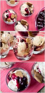 Speculoos Sundae With Warm Blueberry Sauce Recipe Homemade Cookie Butter Best Homemade Ice Cream Blueberry Sauce