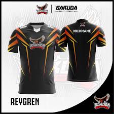 Baju kaos lengan panjang merah kombinasi hitam motif skull terbaru via shopee.co.id. Desain Baju Gaming Printing Reygren Warna Hitam Super Elegan