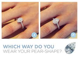 Which Way Do You Prefer To Wear A Pear Shape Diamond Let Us Know In The Comments Below Wedding Rings Engagement Pear Shaped Diamond Engagement Rings