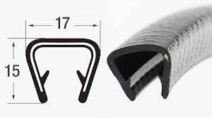 Bestehen aus einem kantenschutzprofil (klemmprofil) mit einer daran befestigten dichtung. Kantenschutzprofil Schwarz Klemmbereich 9 12 Mm Masse 17 15 Mm