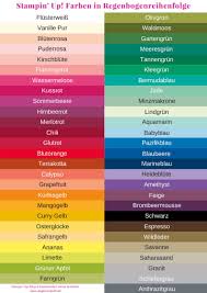 Stampin Up Neue Farben In Regenbogenreihenfolge Stampin Up Bastelbedarf Kaufen Tipps Fur Bastelfans Farbenpsychologie Farben Psychologie Der Farben