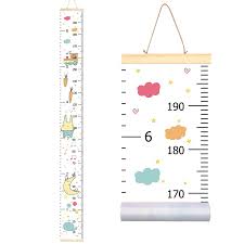 Us 15 45 Rainbow Unicorn Childrens Hanging Kids Growth Chart Wall Sticker Rule Growth Table Height Measurement Ruler For Kids Boys Girls In