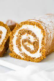 It's a pumpkin spice cake rolled with a cream cheese buttercream filling. Better Than Libby S Pumpkin Roll Recipe Oh Sweet Basil