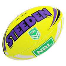 Nrl head of football graham annesley on friday said he was comfortable with referee ashley klein's decision. Steeden Neon Nrl Ball In Purple Intersport Australia