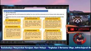 Sosiobudaya masyarakat kerajaan alam melayu. Sejarah Ting 2 Kssm Bab 3 Sosiobudaya Masyarakat Kerajaan Alam Melayu Youtube