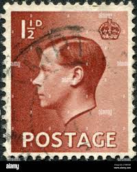King edward stamp hi-res stock photography and images