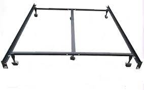 Homesullivan calabria antique brown queen bed frame. Heavy Duty Steel Metal Bed Frame With Casters Use With Headboard