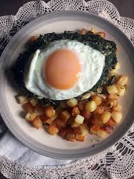 Epinards Aux Oeufs Je Cuisine Donc Je Suis Pommes Rissolees Epinard Recette Pomme