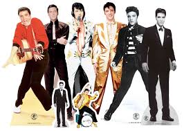 Rock out at your 1950s theme party! Star Cutouts Elvis Presley Table Top Party Pack