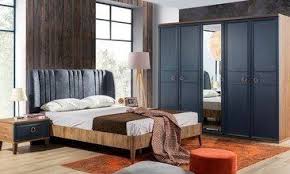 Indigo Yatak Odasi Takimi Ev Dekoru