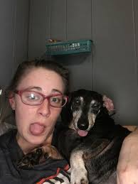 Our dog Barnabee at over 13 years old now, looking more like a bear in the  woods this morning and not a grey hair to be seen...💙🐾