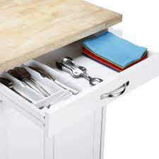 Kitchen islands └ kitchen, dining & bar supplies └ home & garden all categories antiques art automotive baby books & magazines business & industrial cameras & photo cell phones small island. Mainstays Kitchen Cart With Drawer Spice Rack Towel Bar Butcher Block Top White Walmart Com Walmart Com