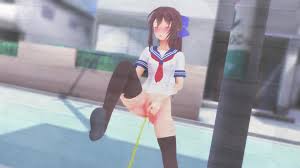 Cartoon porn: anime girl pee and poop on street - ThisVid.com