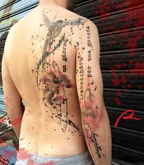 Such a perfect tattoo on your side in blue about to land. Trash Polka Tattoos Best Tattoo Ideas Gallery