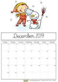 Free Printable 2019 Calendar For Kids Kids Calendar Print Calendar Cute Calendar