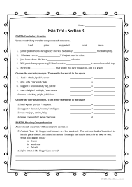 Maybe you would like to learn more about one of these? Esio Trot Section 3 English Esl Worksheets For Distance Learning And Physical Classrooms