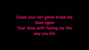 Kate Voegele You Can T Break A Broken Heart Lyrics Youtube