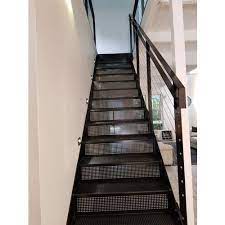 Metal stair railings in vancouver, bc. Black Mild Steel Residential Metal Staircases 2a Facades Id 21215015433