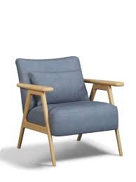 John lewis & partners hendricks accent chair at john lewis & partners. John Lewis Partners Hendricks Leather Accent Chair Light Wood Frame Soft Touch Blue At John Lewis Partners
