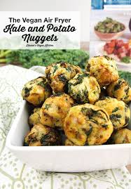 Kale And Potato Nuggets From The Vegan Air Fryer By Jl Fields Dianne S Vegan Kitchen Air Fryer Recipes Healthy Air Fryer Recipes Vegan Healthy Vegan Snacks