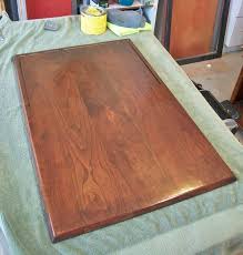 With The Last Coat Of Polyurethane Dry I Rubbed On A Coat Of Paste Wax With Some Fine Steel Wool To Get A Beautiful Finish Telephone Table Steel Wool Kitchen