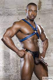Muscled black lad Marc Williams