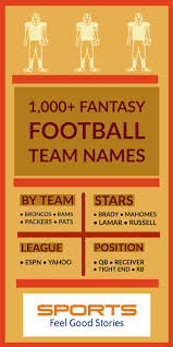 Nfl Fantasy Football Headquarters Team Names Articles Resources Fantasy Football League Names Football Team Names Nfl Fantasy