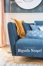 Bigsofa Neapel Art Deco Mobel Moderne Couch Samt Sofa