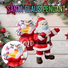 Pergi jalan jalan untuk cari bantal. 2020 Selamat Natal Santa Claus Ornamen Gantung Santa Memakai Masker Wajah Dekorasi Untuk Pohon Natal 1 2 3 4 5 Buah Navidad Pendant Drop Ornamen Aliexpress