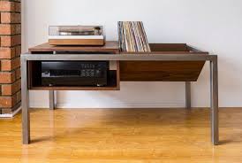 Hudson Turntable Stand Etsy Vinyl Storage Record Player Table Vinyl Record Furniture