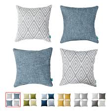 Navy and white couch pillows. Buy Homeplus Plaid Cotton Decorative Pillow Covers 4 Pcs Throw Pillows Covers Navy Blue Couch Pillowcase Cushion Cover 17x17 Throw Pillow Cover Couch Blue Online In Kuwait B07zsx72zp