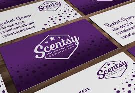Get scentsy personalized business cards or make your own from scratch! Purple Polka Dot Scentsy Business Cards Hearts Arrows Design Co