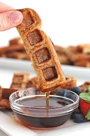 Two Breakfast Classics Come Together In These Easy To Make And Fun To Eat French Toast Waffle Sticks No Forks French Toast Waffles Waffles Waffle Iron Recipes