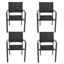 karmas product 4 pack arm dining chair