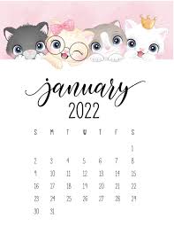 free printable january 2022 calendars world of printables
