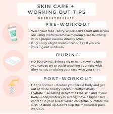 Skin Care Working Out Tips Credit Babeandbeauty In 2020 Skin Facts Esthetician Marketing Skin Care