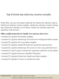 top 8 family law attorney resume samples