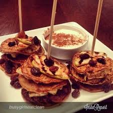 Ripped Recipes Apple Cinnamon Raisin Pancake Kabobs Recipe Apple Recipes Recipes Food