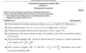 Accueil » tout pour le bac » matières » bac 2020 : Bac 2020 Modele De Subiecte Pentru Bacalaureat Au Fost Publicate De Ministerul EducaÈ›iei DescarcÄƒ Modele De Teste De MatematicÄƒ RomanÄƒ Istorie