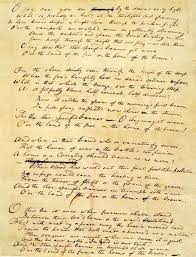 Even The Star Spangled Banner Had A First Draft Original Star Spangled Banner Star Spangled Banner Song Banner Song