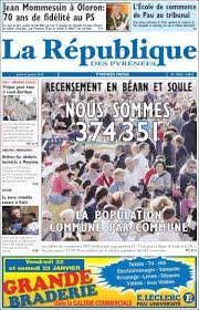 Journal officiel de la république algérienne. Journal La Republique Des Pyrenees France Les Unes Des Journaux De France Edition Du Jeudi 21 De Janvier De 2010 Kiosko Net